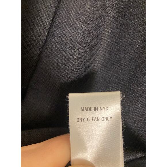 KAELEN Navy Blouse Pleated Perfection Wool Tucked Top Maternity ~ Sz M ~ NWT - Picture 9 of 9